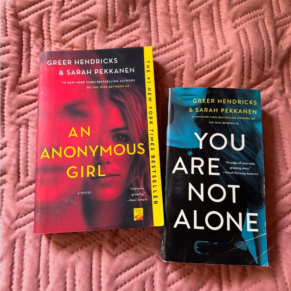 An Anonymous Girl and You Are Not Alone Books